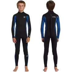 Combinaison Billabong Foil 3/2mm BZ Flat Lock Junior Mid Blue