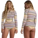 Fato Billabong  Surf Capsule Salty Dayz Natural Light LS Black Multi