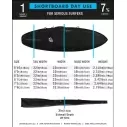 Housse de surf Creatures Shortboard Day Use DT2.0 Black Silver