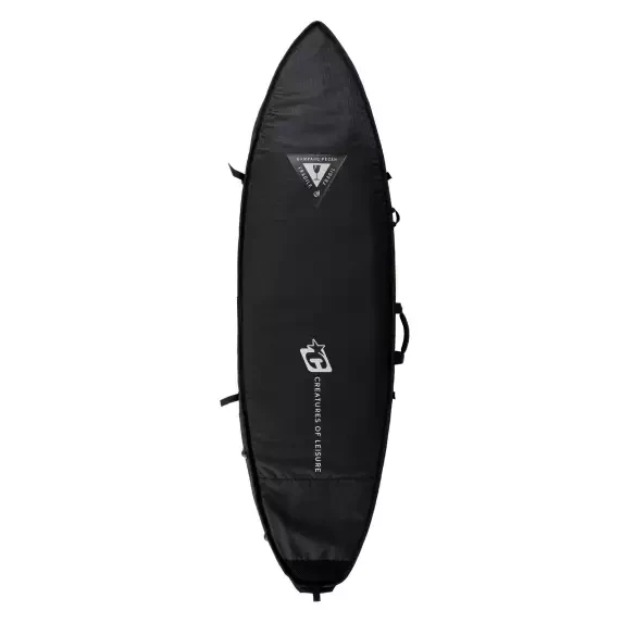 Capas de surf Creatures Shortboard Quad Coffin DT2.0 Black Silver