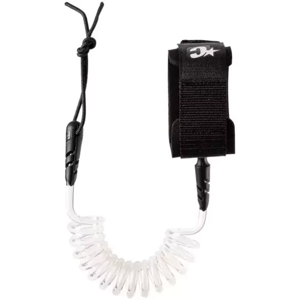 Leash bodyboard Creatures Icon Wrist white Black