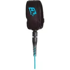 Surf Leash Creatures Reliance Longboard ANKLE Cyan Speckle Black