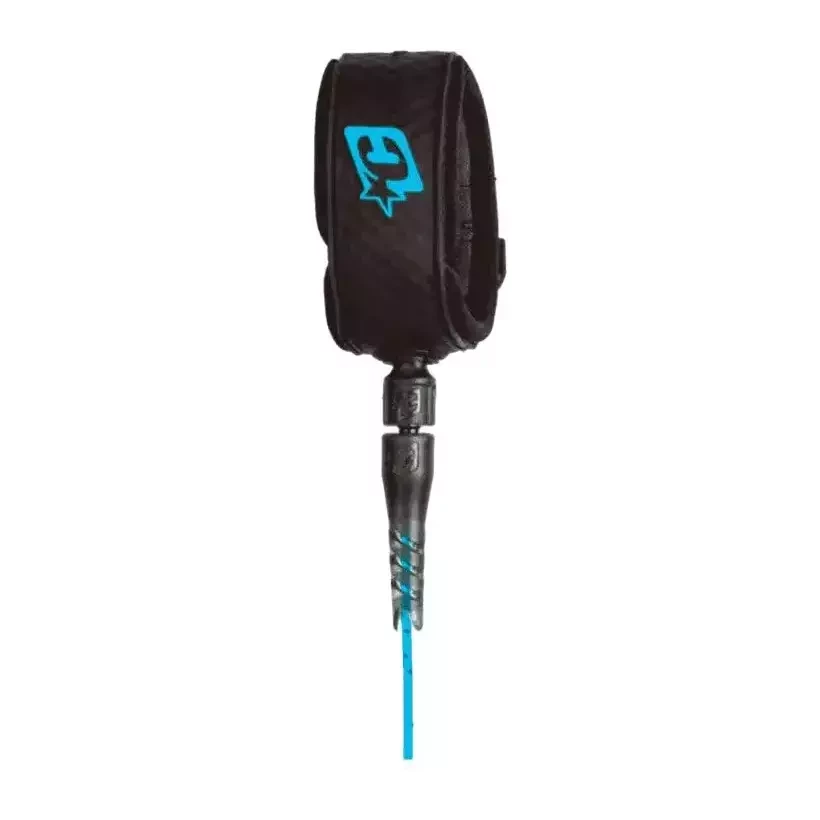 Leash de surf Creatures Reliance Longboard ANKLE Cyan Speckle Black