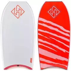 Tabla de bodyboard Hubboards Dubb PP Pro ISS White/Red