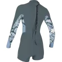 Combinaison Shortspring O´Neill Bahia Womens LS Shde/Palmeno Trop/Fade Denim