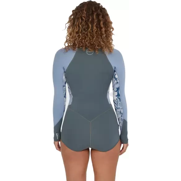 Fato Shortspring O´Neill Bahia Womens LS Shde/Palmeno Trop/FadeDenim
