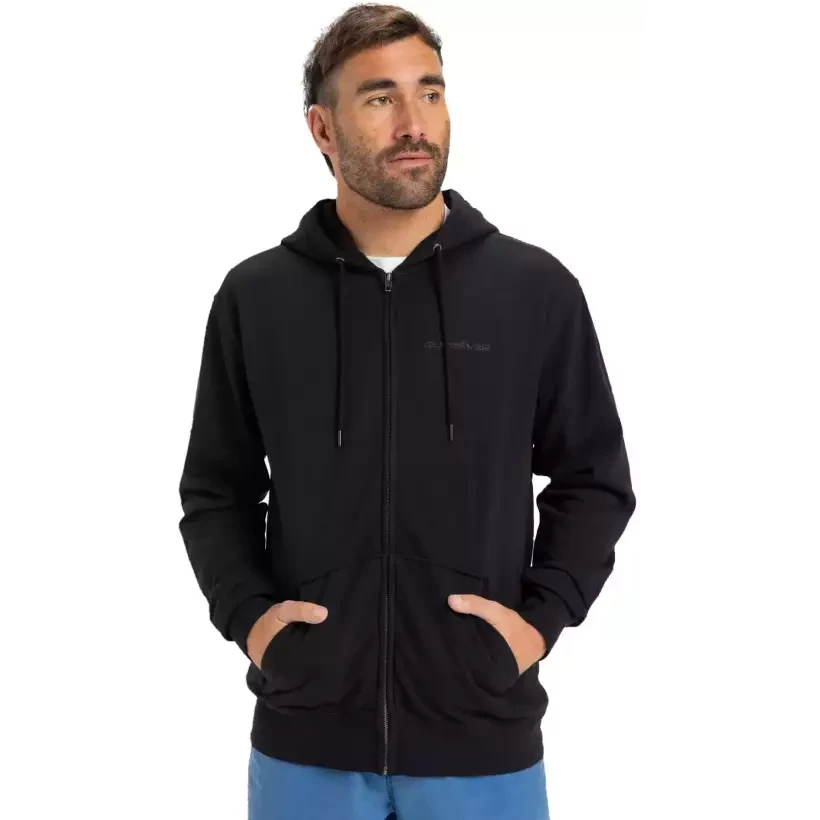 Suéter Quiksilver Salt Water Zip Black