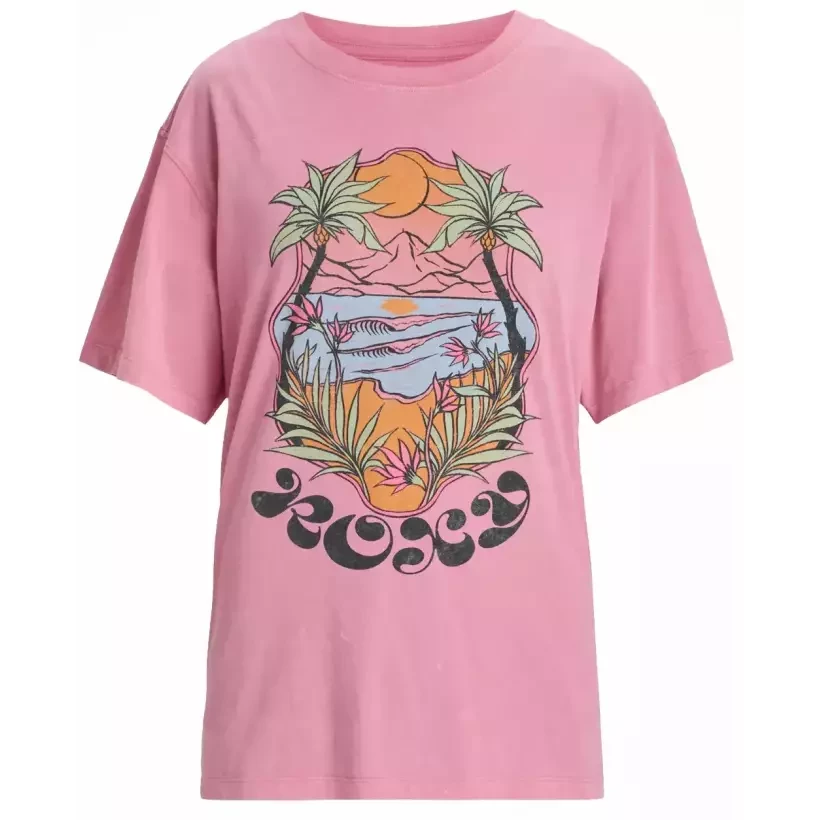 T-Shirt Roxy Sunny Oversize Orchid Smoke