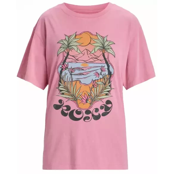 Camiseta Roxy Sunny Oversize Orchid Smoke