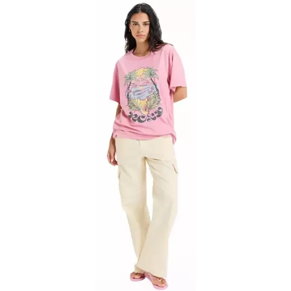 T-Shirt van Roxy Sunny Oversize Orchid Smoke