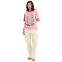 Camisa Roxy Sunny Oversize Orchid Smoke