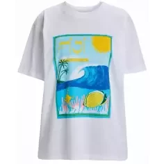 T-Shirt Roxy Atlas Bright White Fiji