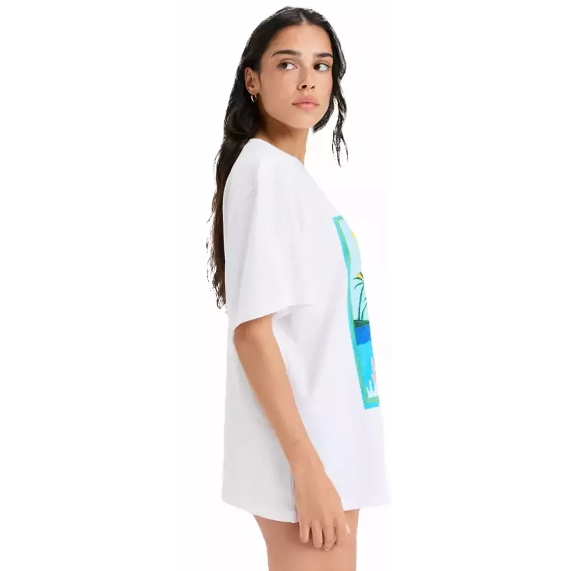Camiseta Roxy Atlas Bright White Fiji