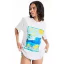 Camiseta Roxy Atlas Bright White Fiji