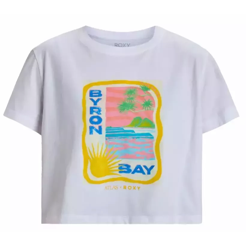 Camiseta Roxy Atlas Bright White Byron Bay