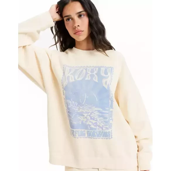 Roxy Lineup Parchment Sweatshirt