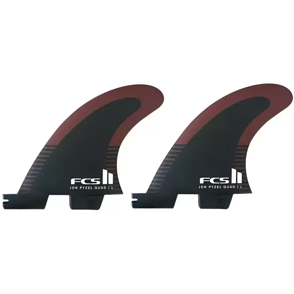 Ailerons de surf FCSII Jon Pyzel PC Quad Rear