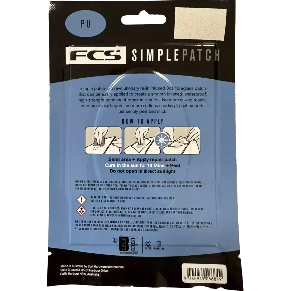 Reparador FCS Simple Patch PU Regular