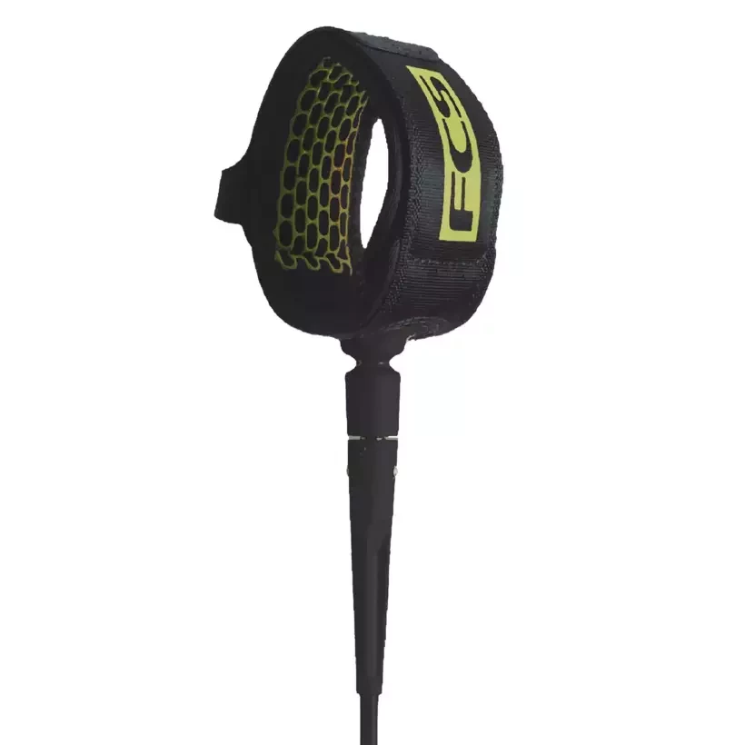 FCS Comp Essential leash Coal Lime