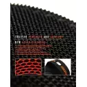 Leash von FCS longboard Coal Lime