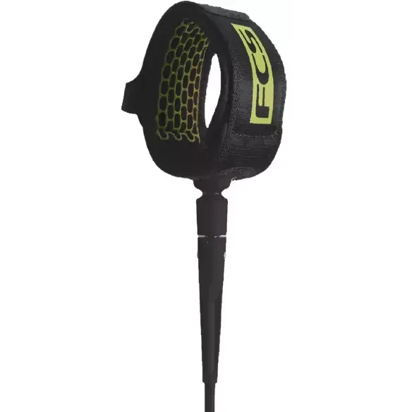 Surf Leash de longboard FCS Coal Lime