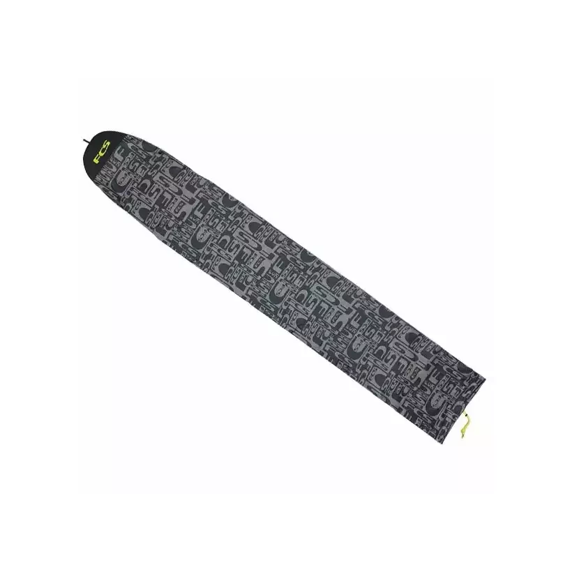 Sacca FCS Stretch Cover Longboard Monogram Coal/Lime