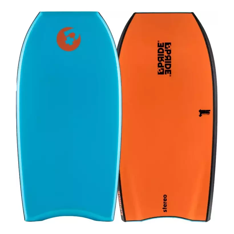 Bodyboard Pride Stereo PE HD Recycled Aqua Blue/ Orange