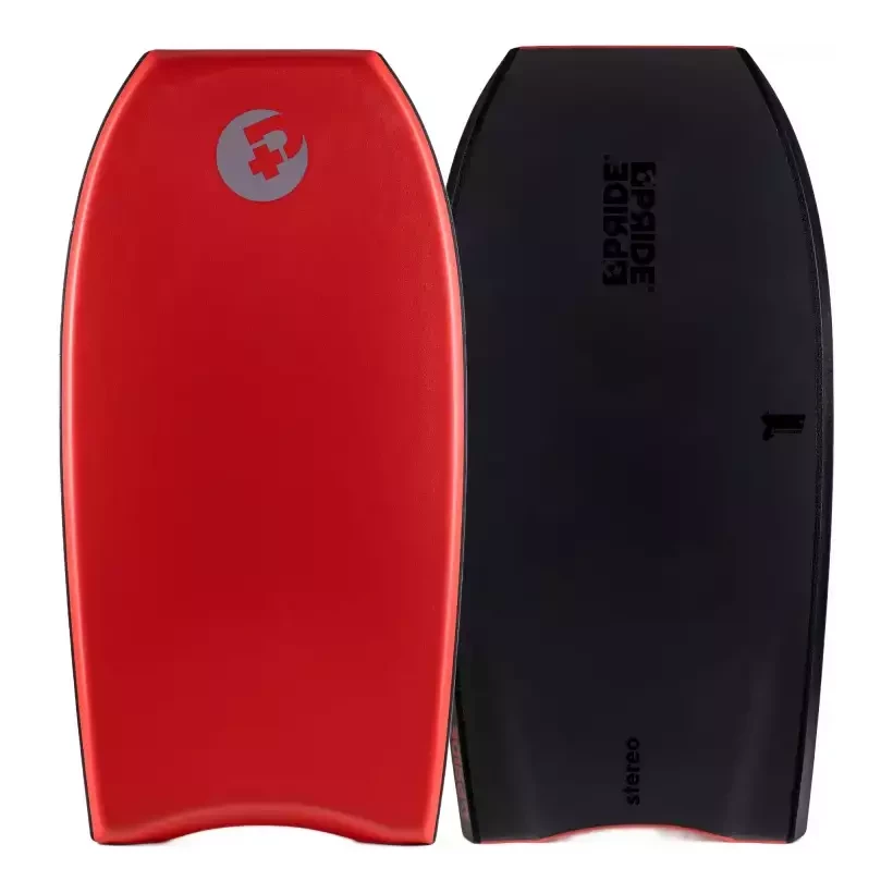 Bodyboard Pride Stereo PE HD Recycled Red/ Metalic Dark Grey