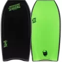 Prancha de bodyboard Hardy Shapes Punk Anarchy NRG+HD Black/Fluro Green