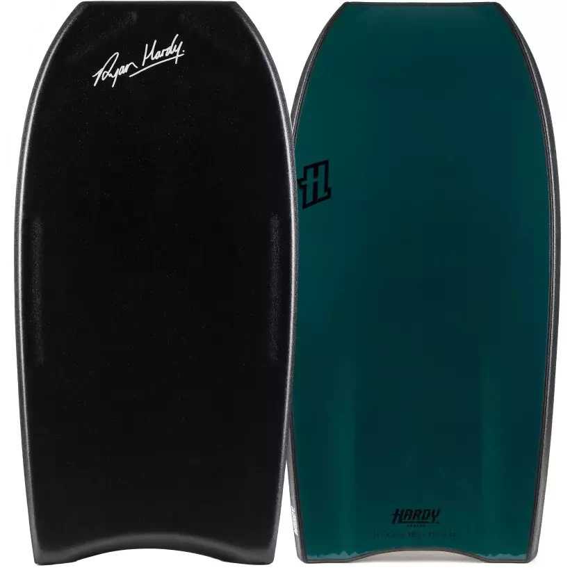Bodyboard Hardy Shapes Ryan Hardy Pro Mini Quad Concave Kinetic PP Black/Mallard Green