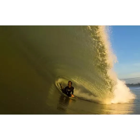 Prancha de bodyboard Hardy Shapes Ryan Hardy Pro Mini Quad Concave Kinetic PP Aqua Blue/Black