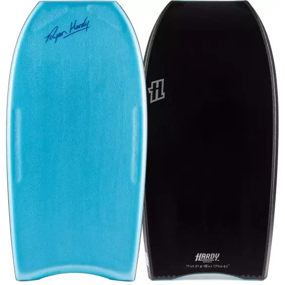Bodyboard Hardy Shapes Ryan Hardy Pro Mini Quad Concave Kinetic PP Aqua Blue/Black