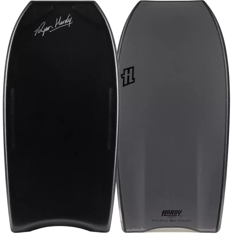 Planche de bodyboard Hardy Shapes Ryan Hardy Pro Mini Quad Concave K15 PP Black/Grey