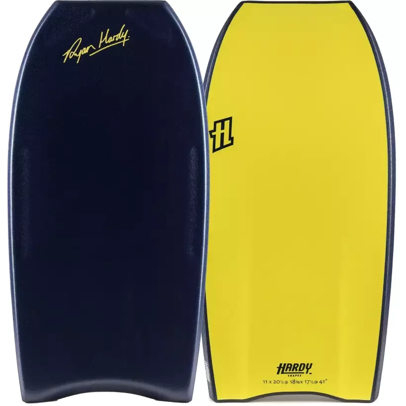 Bodyboard Hardy Shapes Ryan Hardy Pro Mini Quad Concave K15 PP Midnight Blue/Yellow