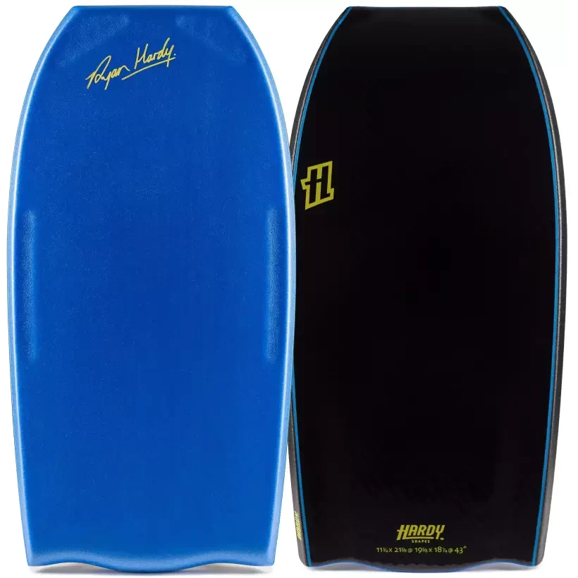 Planche de bodyboard Hardy Shapes Ryan Hardy Pro Kinetic PP Bat Tail Royal Blue/Black