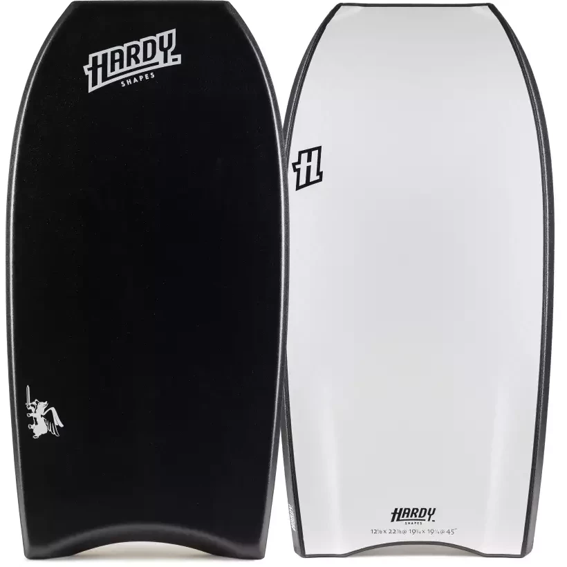 Prancha de bodyboard Hardy Shapes Corgie PP Volume + Black/White