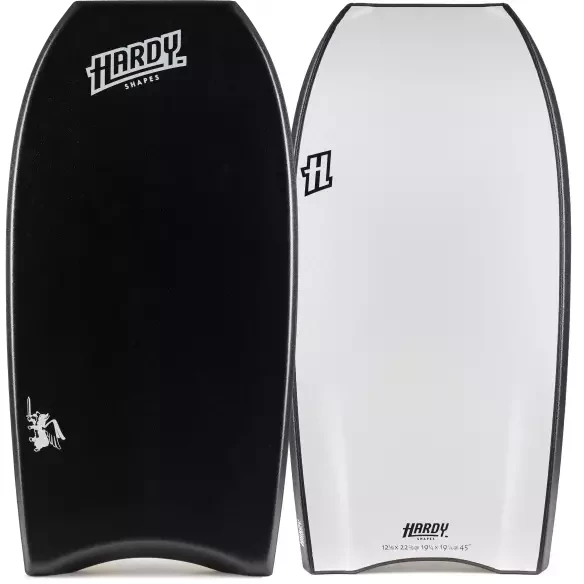 Prancha de bodyboard Hardy Shapes Corgie PP Volume + Black/White
