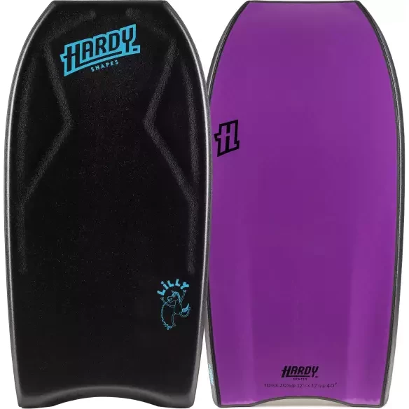 Prancha de bodyboard Hardy Shapes Lilly Quad 3.0 K15 PP Black/Purple