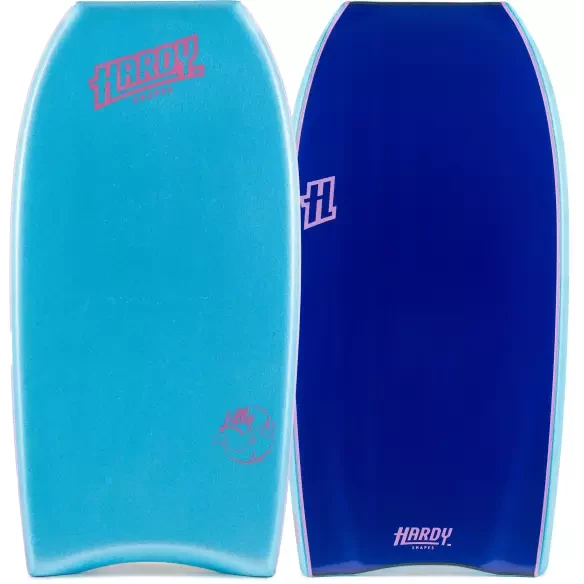 Planche de bodyboard Hardy Shapes Lilly Charger PE Aqua Blue/Dark Blue