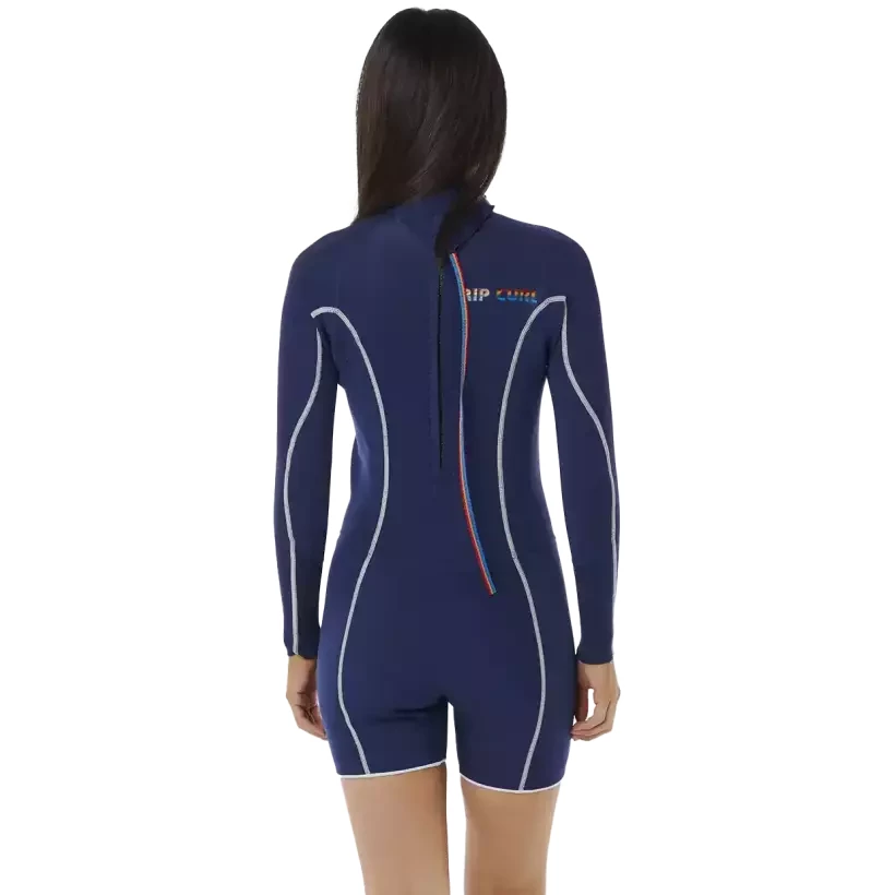 Shorty Rip Curl Dawn Patrol 2mm Women ' s LS Navy