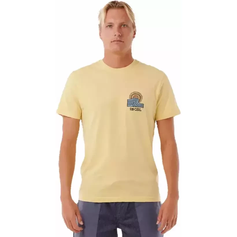 Rip Curl T-Shirt Surf Salt Water Culture Hazey Straw