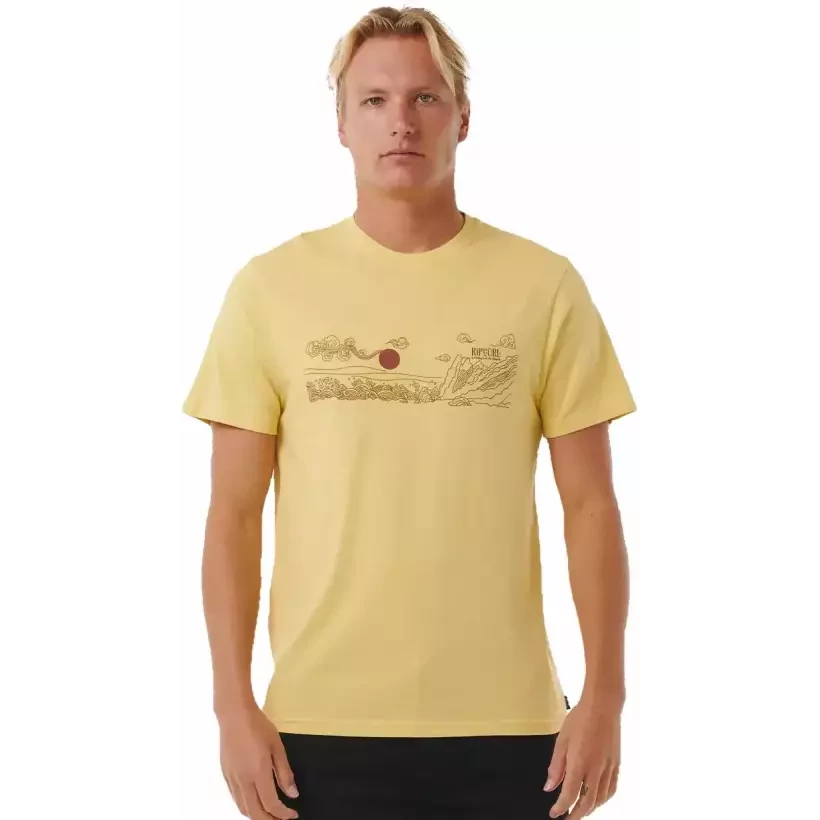 Rip Curl T-Shirt Up The Line Yellow