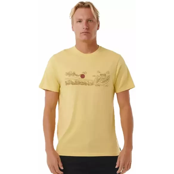 Rip Curl T-Shirt Up The Line Yellow