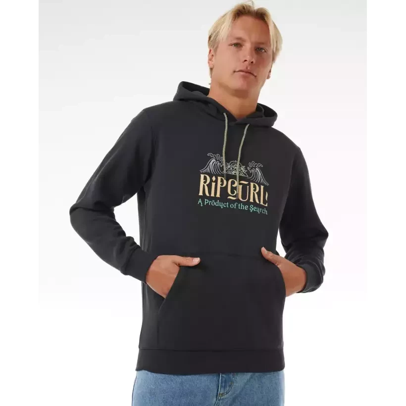 Felpa Rip Curl SURF Down The Line Washed Black
