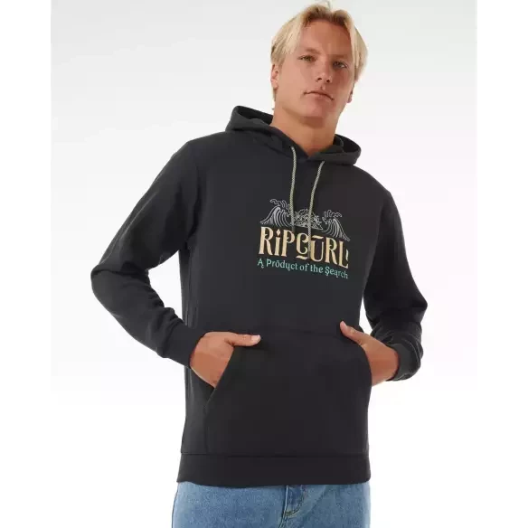 Sweatshirt Rip Curl Down The Line Washed Black