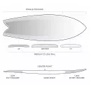 Prancha de surf Firewire Too Fish Volcanic