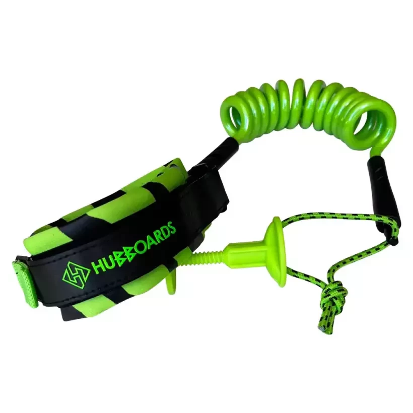Leash bodyboard Hubboards biceps XL Lime