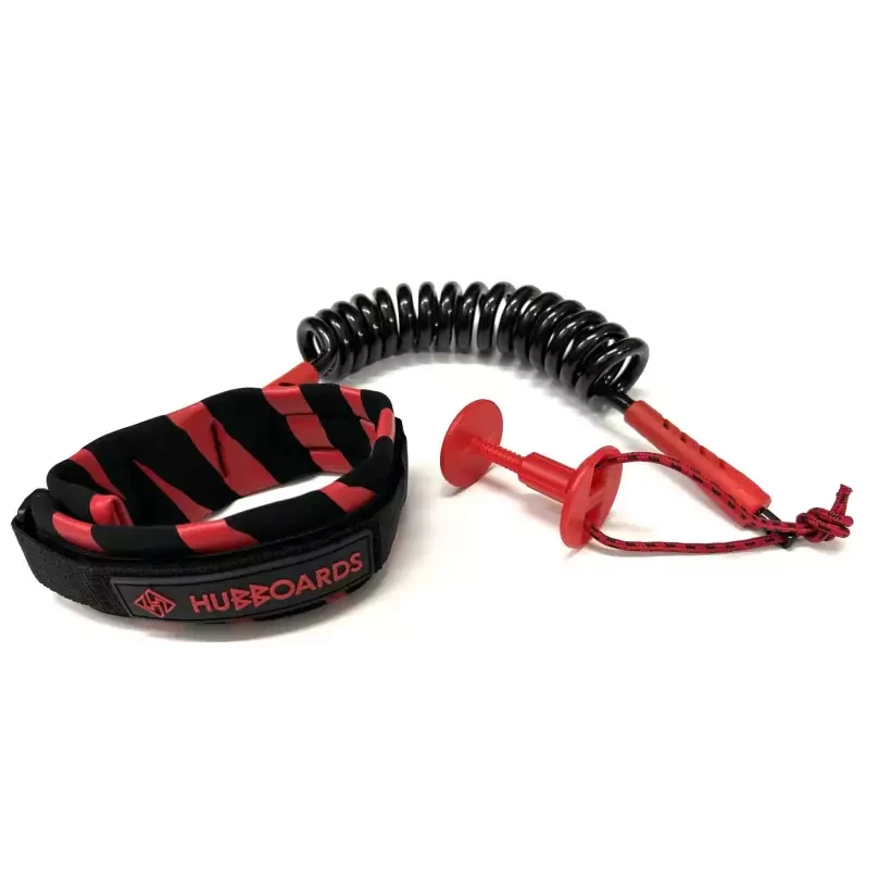 Leash de bodyboard Hubboards biceps XL Black/Red
