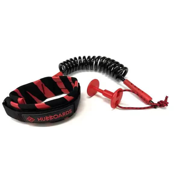 Leash de bodyboard Hubboards biceps XL Black/Red