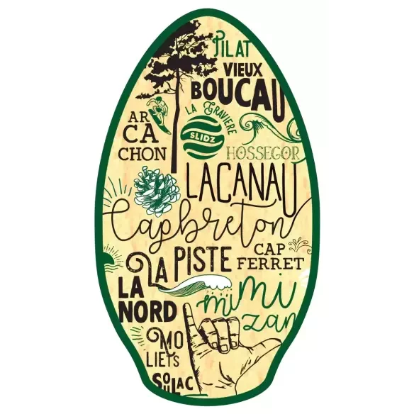 tavola skimboard Slidz Wood 41'' Landes